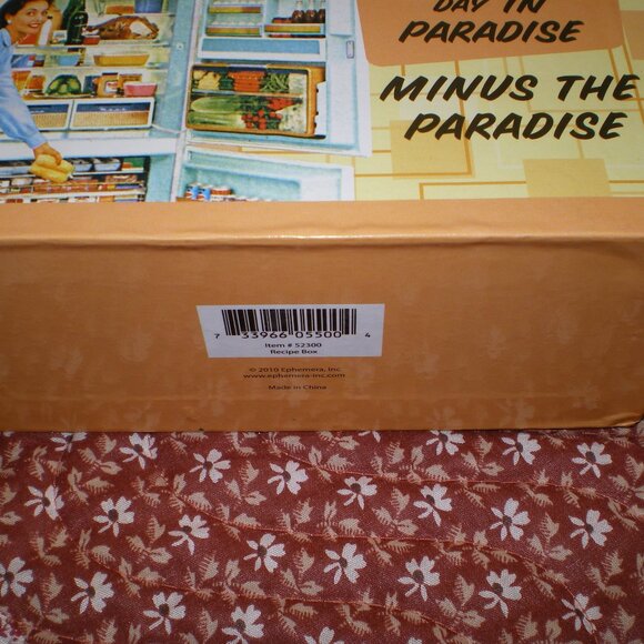 Vintage Design Its Another Day in Paradise Minus the Paradise Recipe Box - Picture 3 of 4